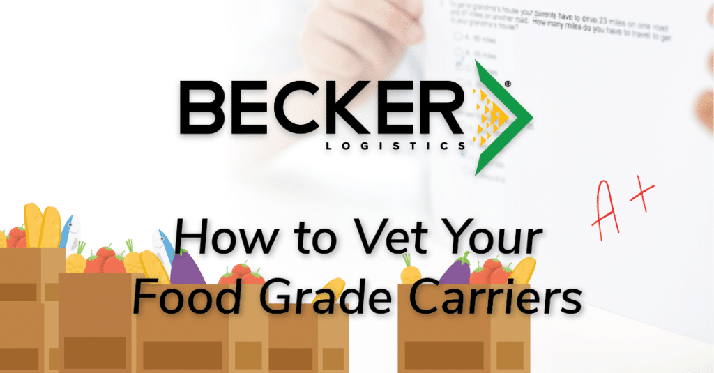 How to Vet Your Food Grade Carriers